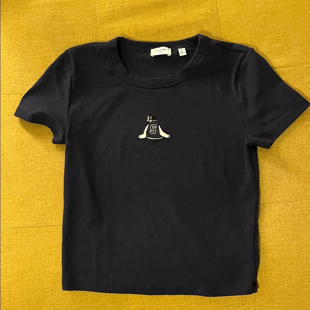 Aritzia / Sunday Best Navy Blue Icon Tee